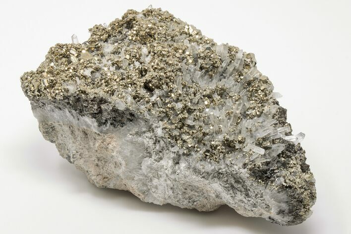 Pyrite, Sphalerite and Quartz Crystal Association - Peru #195646